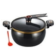 thumbnail image 1 of Hearth & Gear Mini Pressure Cooker 8L Fast Heating Pressure Pot With Lock Handles Micro Pressure Cooker Induction Non Stick Stockpot With Standable See Through Lid For Soups/Stews/Grain All Silicone, 1 of 7