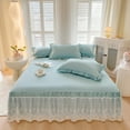 thumbnail image 3 of AUQ Bed Skirt Full Wrap Ruffle Bed Fits Beds Wrap Around Bed Skirt 180*200+45, 3 of 3