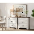 thumbnail image 3 of WAMPAT 3 Drawer Dresser Set of 2 for Bedroom,White Dresser Closet Dressers Chest of Drawers for Living Room, Entryway and Hallway, 3 of 8