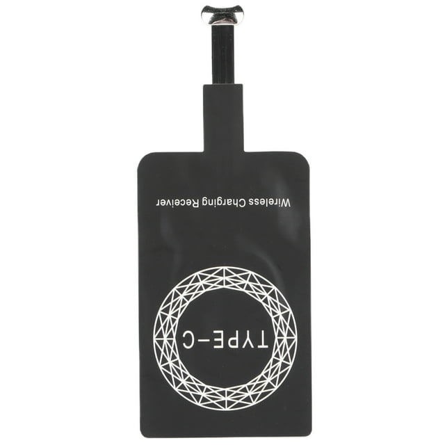 Micro USB Type C Fast Wireless Charger Adapter, Compact Qi Type C Wireless Charging Receiver Reliable Excellent Lightweight Plug And Play For Phones
