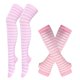thumbnail image 1 of SAYOO Traje de guantes de medias para mujeres, calcetines rayados a través de la rodilla + guantes sin dedos SAYOO  moda, 1 of 6