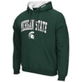 thumbnail image 2 of Men's Colosseum Green Michigan State Spartans Arch & Logo 3.0 Pullover Hoodie, 2 of 3