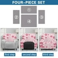 thumbnail image 5 of SCRAWLGOD Pink Cherry Blossom Recliner Chair Cover with Pockets, Stretch Reclining Sofa Covers, Washable Lazyboy Recliner Slipcovers, Soft Couch Protector for Pets, Dog, Cat, 5 of 7
