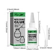 thumbnail image 3 of Less Than 5 Glue 30ML Ultra Clear Fast Drying Adhesive: Ultimate Shoe Sole & Ceramic Glass Picture Frame Decor & Multipurpose Household Bonding Solution, 3 of 9