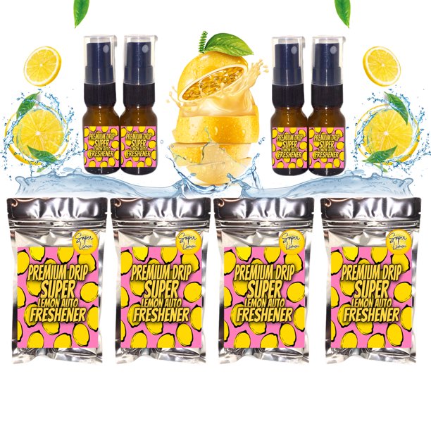Premium Drip Super Lemon Auto Freshener Deodorizer Sauce Pack