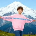 thumbnail image 5 of WhouRiu Boys Girls Letter Print Sweatshirts Kids Unisex Autumn Casual Fashion Crew Neck Pullover, 5 of 6