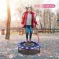 thumbnail image 4 of HolaHatha Kids Trampoline w/ Handle, Mini Indoor/Outdoor Rebounder, 3 Foot, 4 of 12