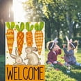 thumbnail image 2 of Easter Spring Garden Welcome Flag Home Yard Decoration Cute Rabbit Design Outdoor Party Banner, 2 of 7
