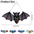 thumbnail image 3 of MOQIN MOQIN Halloween Bat Window Hanging - Colorful Acrylic Wall Art Decoration with Lightweight Design, Festival Party Decor, Bat Themed House Venue Arrangement Props for Indoor Outdoor Spooky Decor, 3 of 9