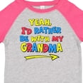 thumbnail image 4 of Inktastic Yeah I'd Rather Be with My Grandma in Red Yellow and Blue Boys or Girls Toddler T-Shirt, 4 of 5