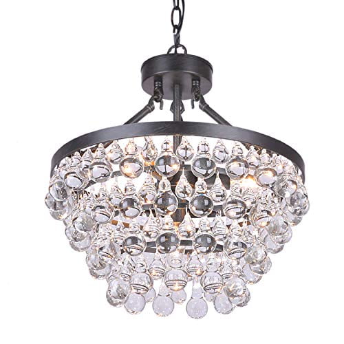Ivana 5 Light Luxury Crystal Chandelier In Antique Black Com Ivana 5 Light Luxury Crystal Chandelier, Crystal Glass 5 Light Luxury Chandelier Chrome Paris