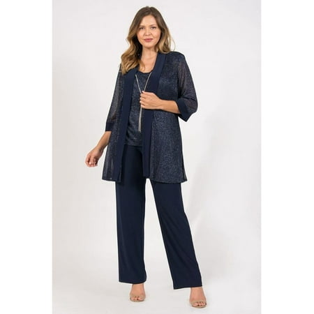 R&M Richards Women's Two Piece Pant Set