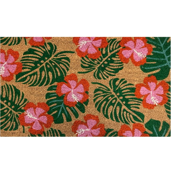 Briarwood Lane Paradise Blooms Coir Doormat 18 x 30