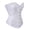 White, variant on Women's Burlesque Steel Boned Plus Size Corset Bustiers Top White 5XL