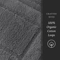 thumbnail image 5 of Hotel Style Organic Cotton Luxury 2-Piece Bath Rug Set, Charcoal Sky, 5 of 9