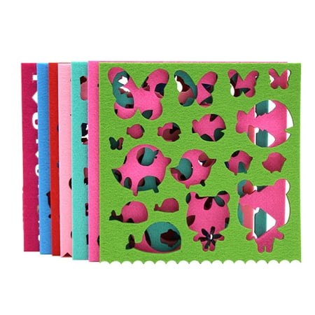 

Wool Felt Mold 7pcs Wool Felt Shape Needle Felt DIY Craft Stencil Applique Craft Design