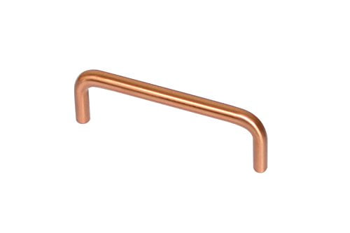 The Copper Factory CF118SN Solid Cast Copper Rectangular Bin Pull on 3-Inch Centers Satin Nickel