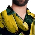 thumbnail image 5 of Banana Men's Short Sleeve Casual Printed Button Down Beach Shirt Summer Unisex Top, 5 of 6