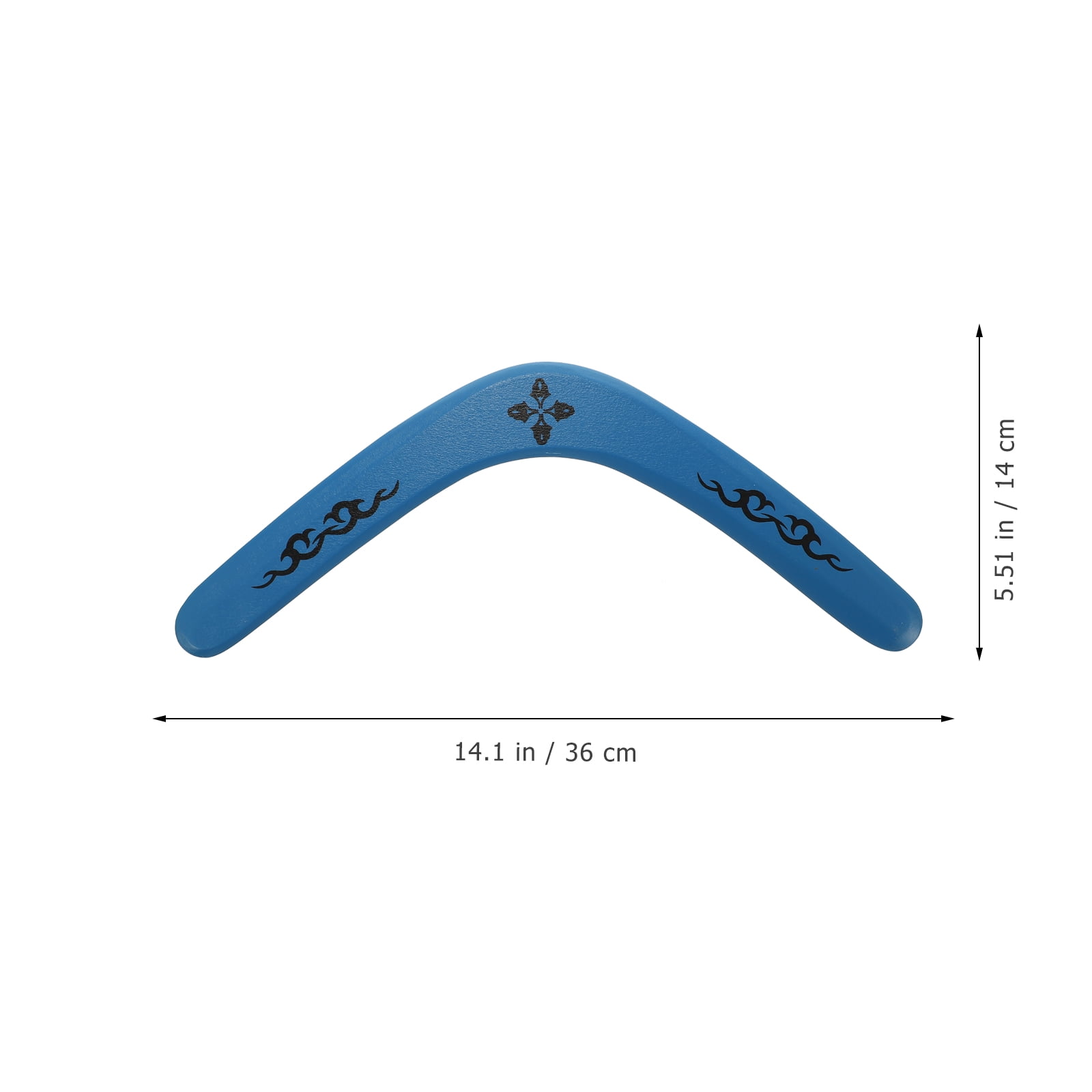 Boomerang En Bois Bleu – 36 Cm – Jeu Extérieur – Retour Garanti – Lancer Facile – Enfants Et Adultes – Jouet Sportif