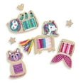 thumbnail image 4 of SES Creative: Mini Weaving Looms - DIY Craft Kit, Animal Themed, 4 Wooden Frames, Glitter Stickers, 6 Colors of Thread, Embroidery Needle, Kids Age 6+, 4 of 6