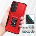 thumbnail image 2 of Funda para GANGXUN Samsung Galaxy A55 5G - Soporte metálico, Función magnética, Rojo, 2 of 5