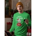 thumbnail image 2 of Santa Claws Sweatshirt Men -Smartprints Designs, Male Large, 2 of 4