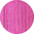 thumbnail image 1 of Ahgly Company Indoor Round Abstract Pink Modern Area Rugs, 8' Round, 1 of 4