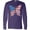 Purple, variant on Inktastic Patriotic Butterfly Long Sleeve T-Shirt