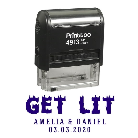 Printtoo Office Stationery Dater Stamp With Received Text Date Round Self Inking Rubber Stamp-Black