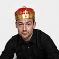 thumbnail image 5 of lanema Royal King Crowns Party Hat Kid King Queen Crowns Hat Party Headwear, 5 of 19