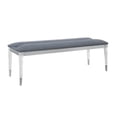 thumbnail image 2 of Lando Gray Acrylic leg Bedroom Bench, 2 of 4