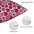 thumbnail image 3 of Pofeuu Rose Flowers Print Double-sided plush pillowcase Square Throw Pillow Covers Pillows Cover for Living Room Bedroom Sofa Couch Cushion Cover（No pillow core）-22"x22", 3 of 7