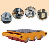 Dwellnix US Heavy Duty Machine Dolly Skate Machinery Roller Mover Cargo Trolley 15 Ton