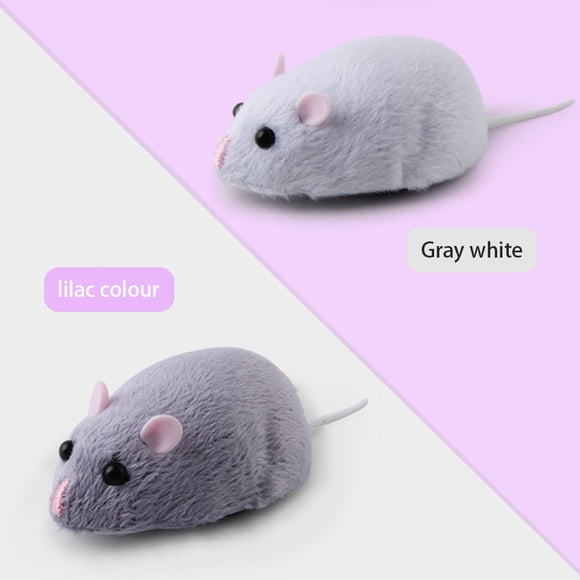 Juguete de peluche de ratón Juguete de ratón con control remoto Juguetes para gatos Juguete de rata de peluche realista y cómodo Juguete de rata de imitación