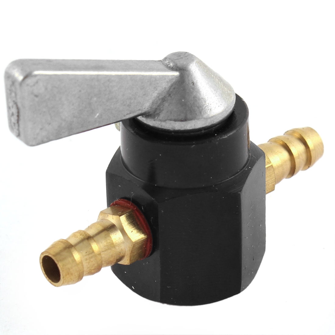 Unique Bargains 4mm Dia Black Fuel Gas Petcock Valve Switch for
