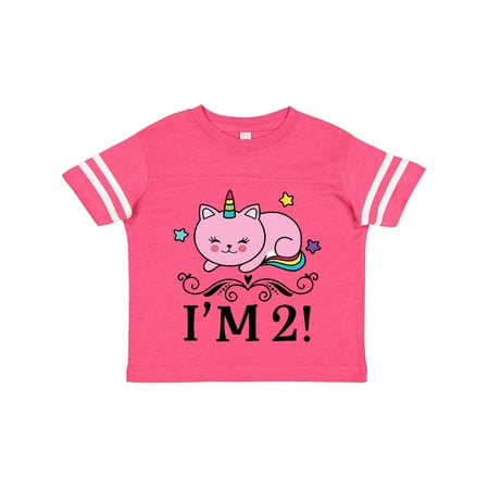 

Inktastic 2nd Birthday Cat Unicorn Girls Gift Toddler Toddler Girl T-Shirt
