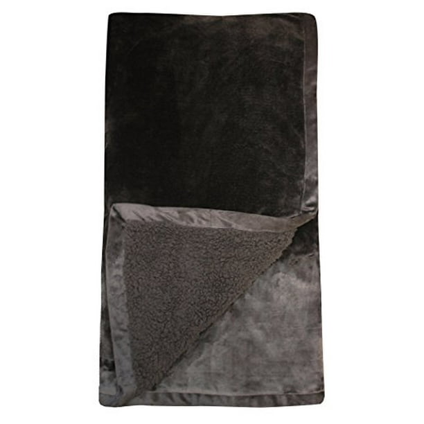 Northpoint Ardour Velvet Berber Blanket, Twin, Black