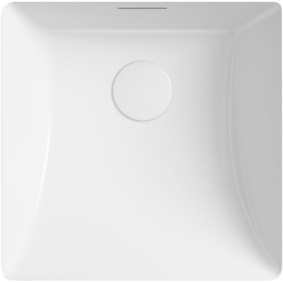 Open Box Kohler K-21056 Brazn 16-5/16" Square Vitreous China Undermount Bathroom Sink - White