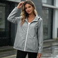 thumbnail image 5 of Unir Casual Snap Front Windbreaker Jacket for Women, Stand Collar, Durable Nylon Everyday Outerwear with Pockets, 1 Piece, S-XXL, Plus Size Friendly, 5 of 6