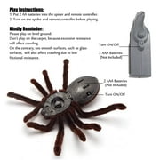 Remote Control Spider Realistic Wireless RC Tarantula Prank Toys Remote Control Toy Moving Pet Toy Pranks for Kids Birthday Fool Day Halloween Gags & Practical Joke Toys