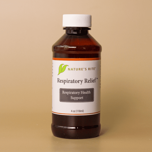 Nature's Rite Respiratory Relief - Natural Support for Breathing Comfort - Silver Colloid with Traditional Ingredients 4oz (New) - 1 Count