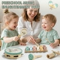 thumbnail image 5 of Musical Instruments for Kids, 1 Year Old Toys, Baby Musical Toys for 1 2 3 Toddler, Wooden Musical Toys with Xylophone & Tambourine, Dinosaur Toys, Montessori Learning Toys for 1 Year Old, 5 of 9
