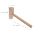thumbnail image 2 of SEWCHICS Versatile Wood Handle Mallet Hammer for Home Carpentry and Crafting, 2 of 8