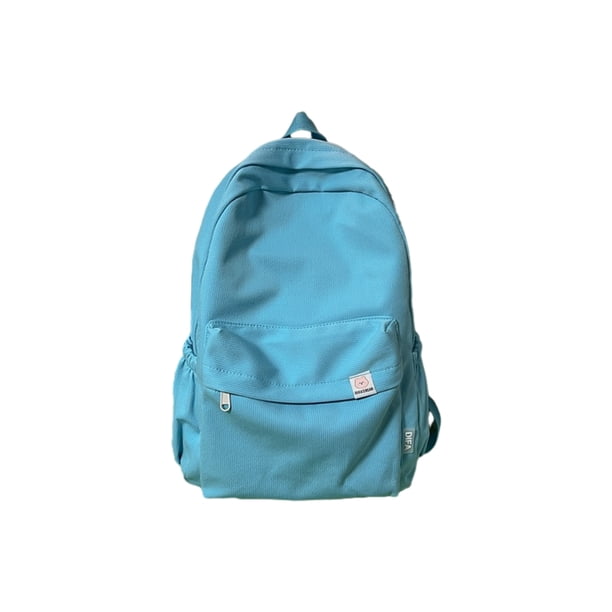 Sonducket impermeable de nailon para mujer, de viaje, de hombro de Color sólido, para niñas, gran capacidad Mochilas Azul