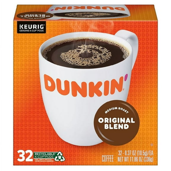 Dunkin' Donuts Original KCups0.37oz x 32 Each
