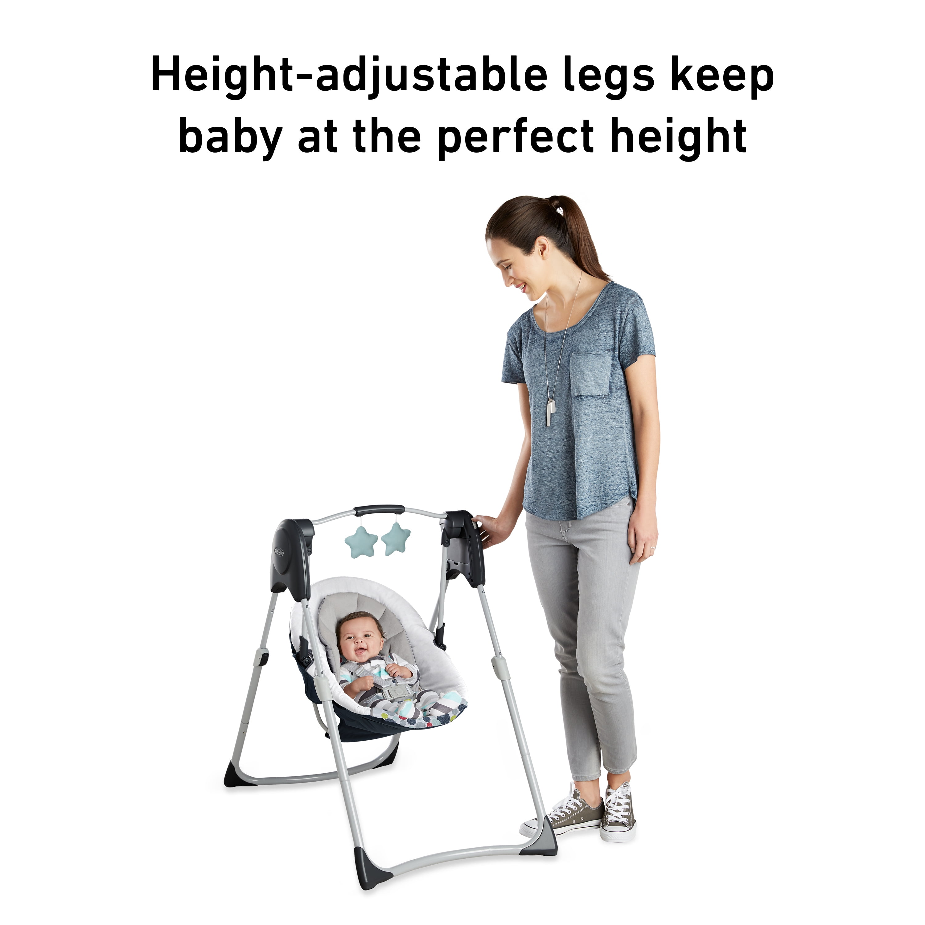 Graco slim spaces on sale baby swing