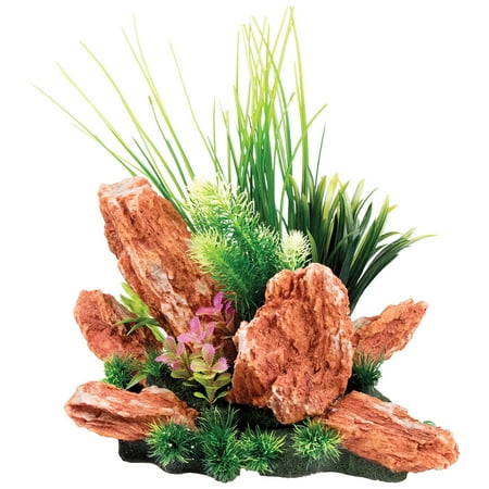 Penn-Plax Insta-Aquascape Large Aquarium Under Water Oasis 3 Piece Set