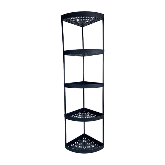 HBBKVI 5 Tier Corner Shelf Rack Shelf Rack for Bathroom Freestanding Corner Storage Rack for Toiletries Bathroom Corner Storage Shelf