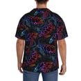 thumbnail image 5 of KLL Sea Turtle Print Men's Shirt Short Sleeve Button Down Summer Cuba Beach Shirts- Large, 5 of 7