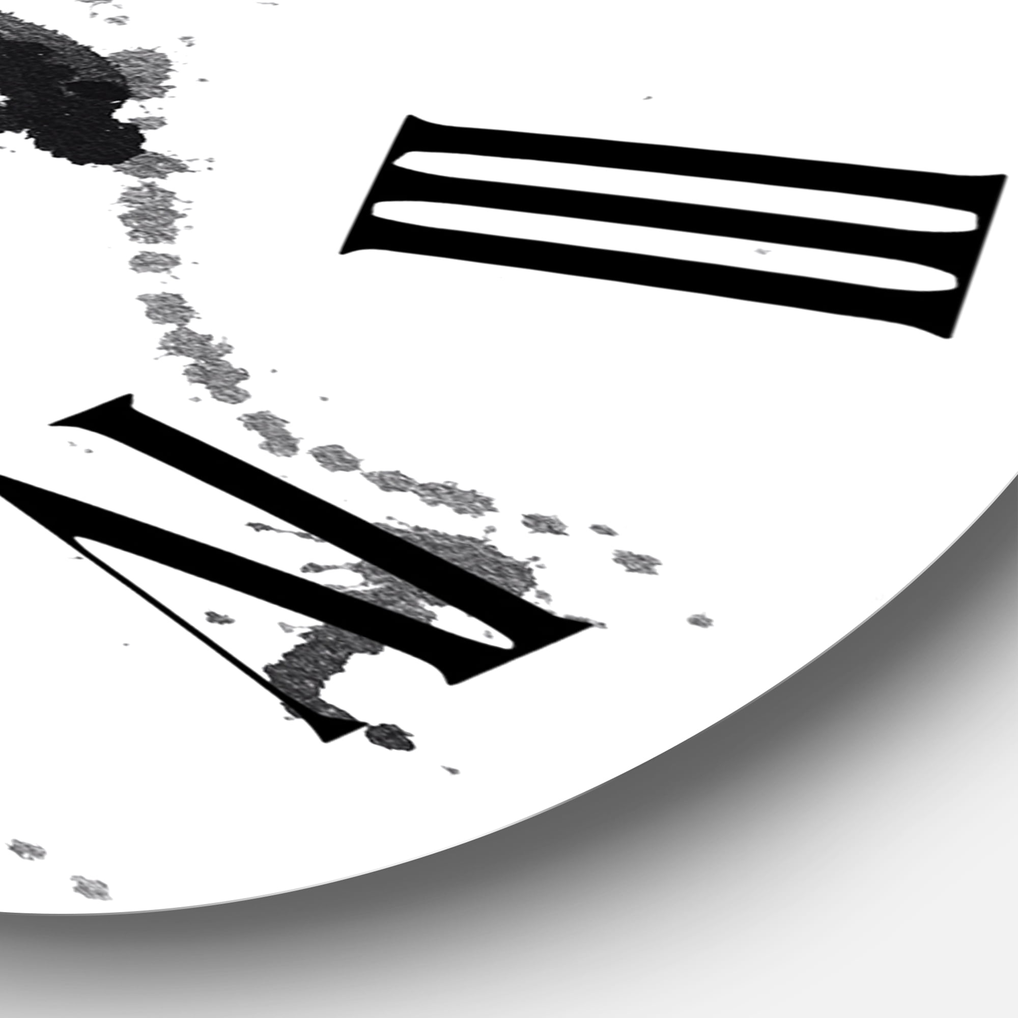 Designart 'Monochrome Portrait Of African American Woman Ii' Modern Wall Clock